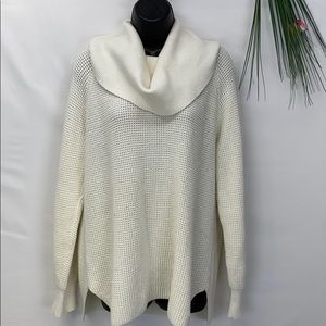 Michael Kors Waffle Knit Long Sleeve cowl neck